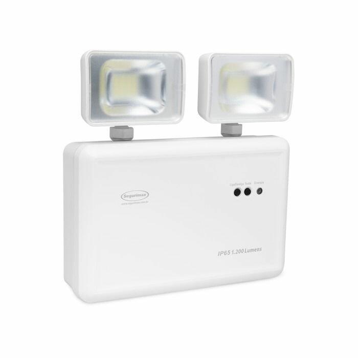 Luz de Emergência LED Autônoma 1200 Lúmens IP65