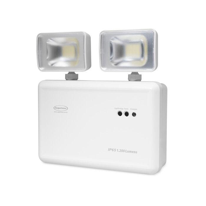 Luz de Emergência LED Autônoma 1200 Lúmens IP65