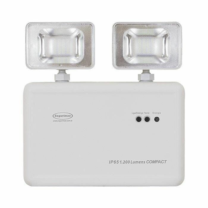 Luminária de emergência 1200 lumens — iluminação segura