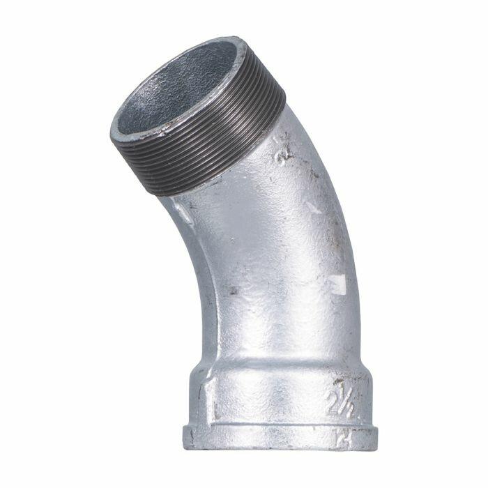 Curva Galvanizada Macho x Fêmea 45º