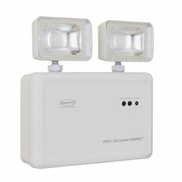 Luz de Emergência LED Autônoma 1200 Lúmens IP65 Compact