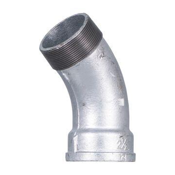 Curva Galvanizada Macho x Fêmea 45º