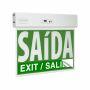 Placa de Saída de Emergência Autônoma 24x18 SLIM Verde com Adesivo thumbnail